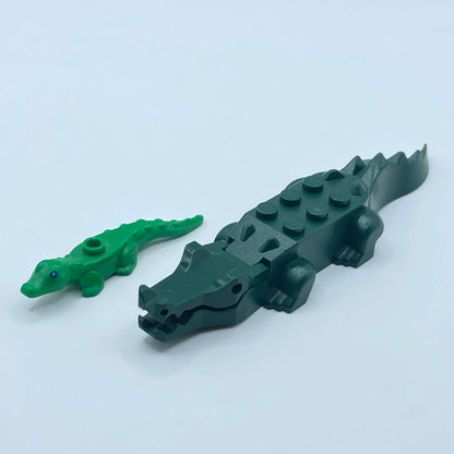 LEGO Crocodile Baby and Adult, 2 Pieces.