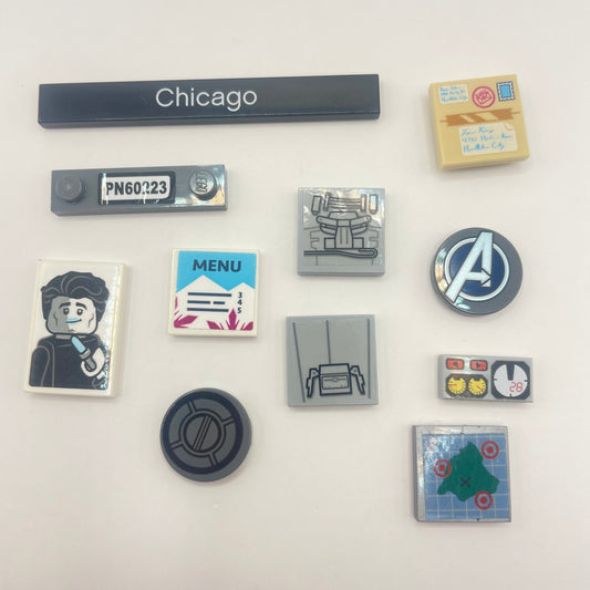 LEGO Tiles, City, Printed and Stickers, 11 Pieces