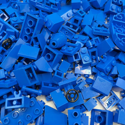 LEGO Blue, Mixed Pieces, Approx. 360g