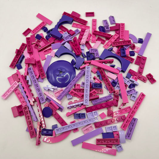 LEGO Mixed Plates and Arches, Pink and Purple, Approx. 90g