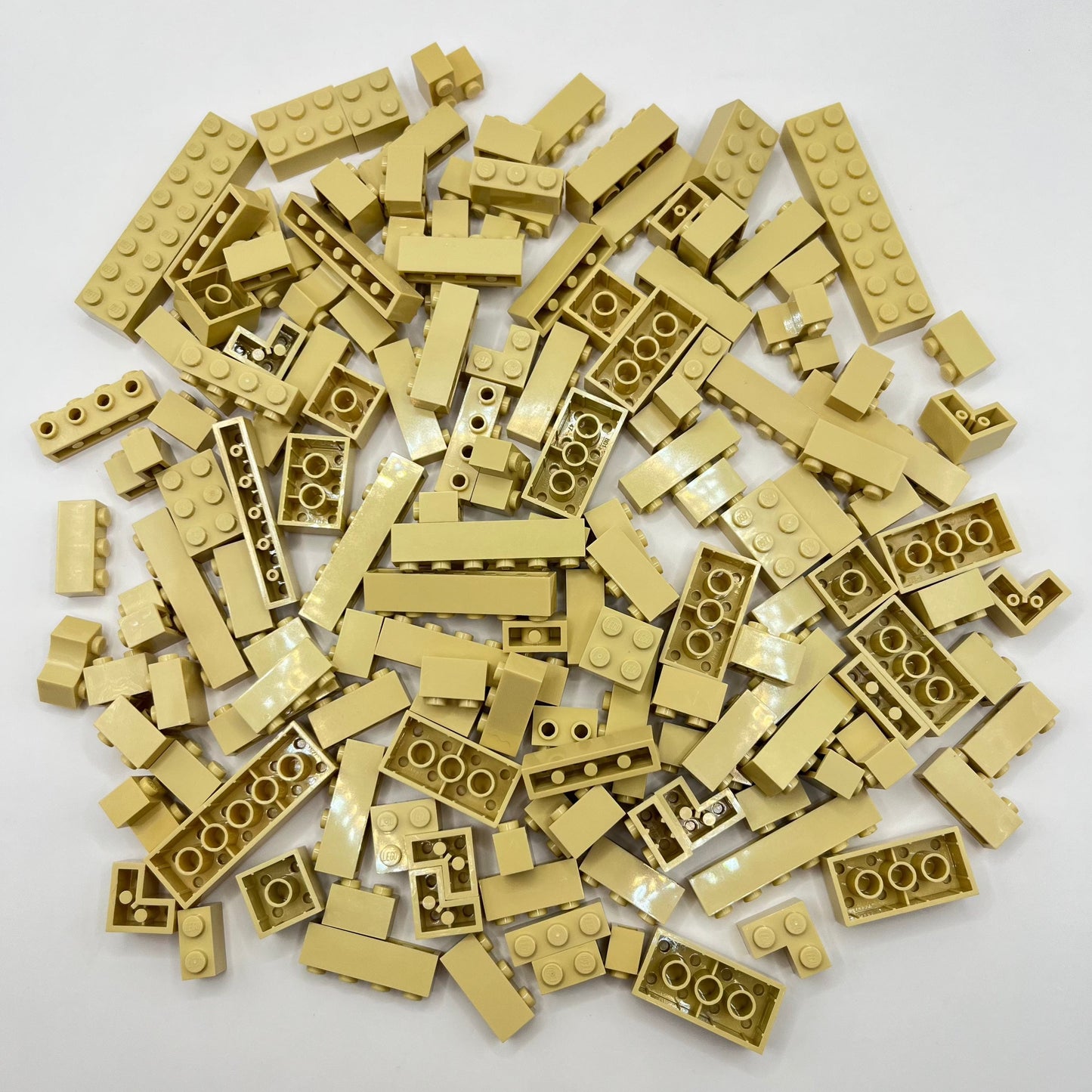 LEGO Tan, Mixed Bricks, Approx. 200g