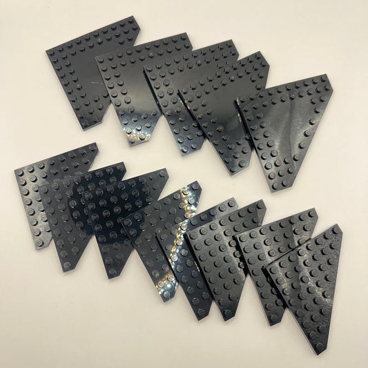 LEGO Black, Wedge Plates, Approx. 80g