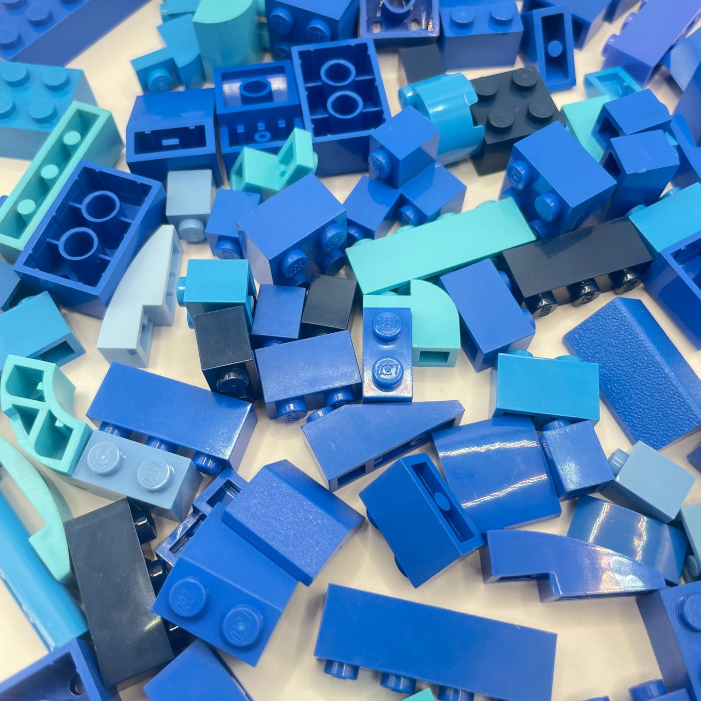 LEGO Bricks, Slopes, Blue, Approx. 120g