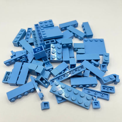 LEGO Medium Blue, Mixed Pieces, Approx. 60g