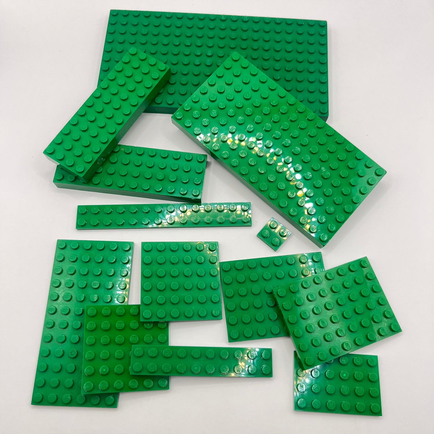 LEGO Green, Large Plates and Bricks, Approx. 120g