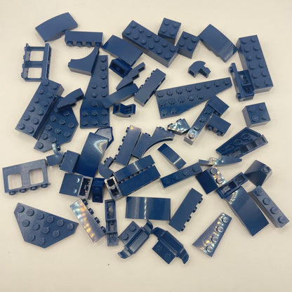 LEGO Mixed Bricks, Dark Blue, Approx. 70g