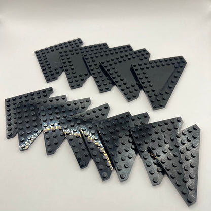 LEGO Black, Wedge Plates, Approx. 80g