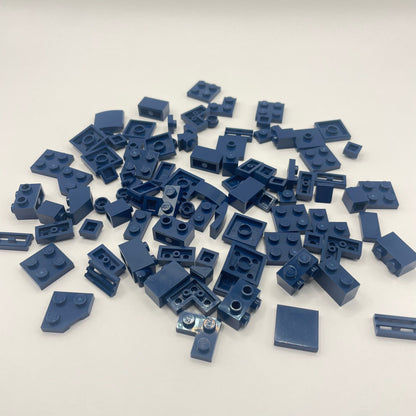 LEGO 2x2 and Smaller, Dark Blue, Approx. 40g Greebling