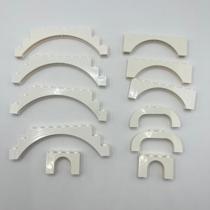 LEGO White Arches, 11 Pieces, Approx. 40g