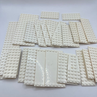 LEGO White, Large Plates. 24 pieces