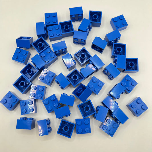 LEGO 2 x 2 Bricks, Blue, 50 Pieces