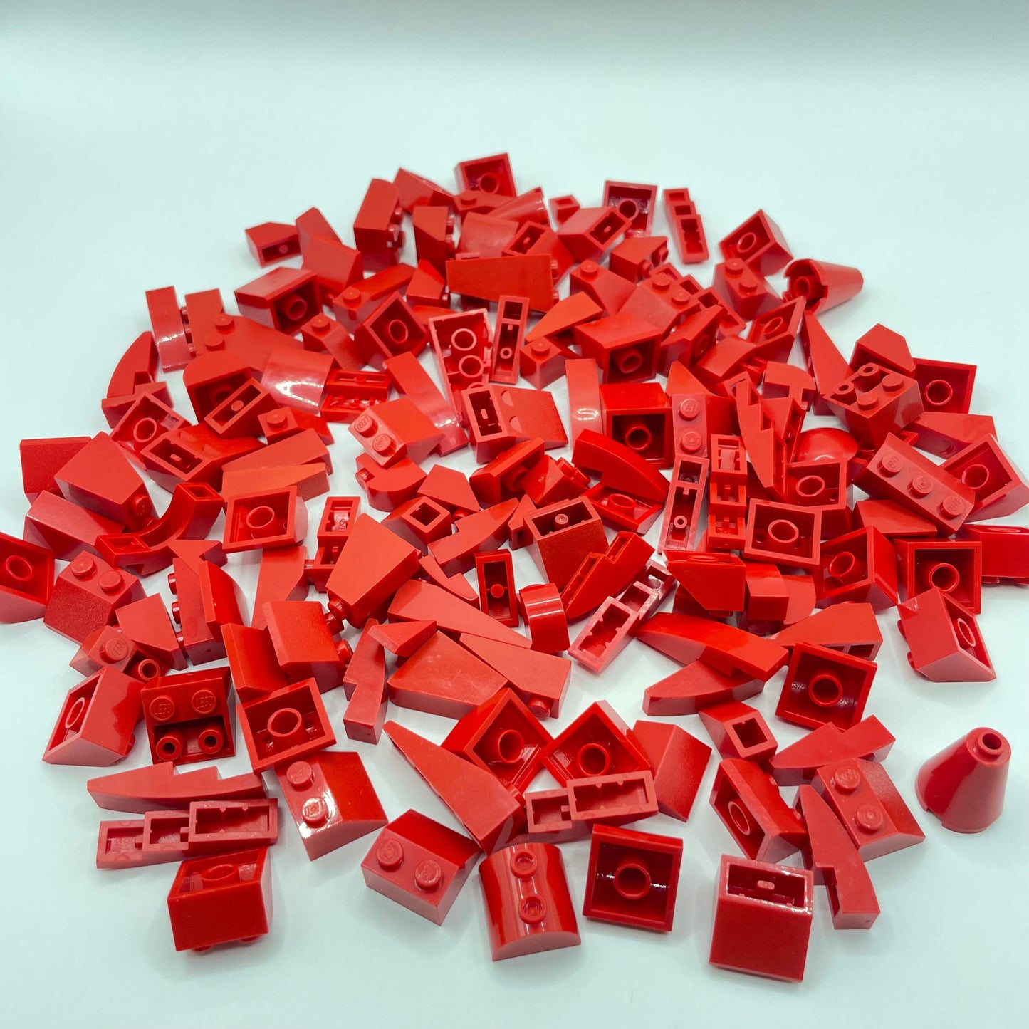 LEGO Small Slopes, Red, Approx. 140g