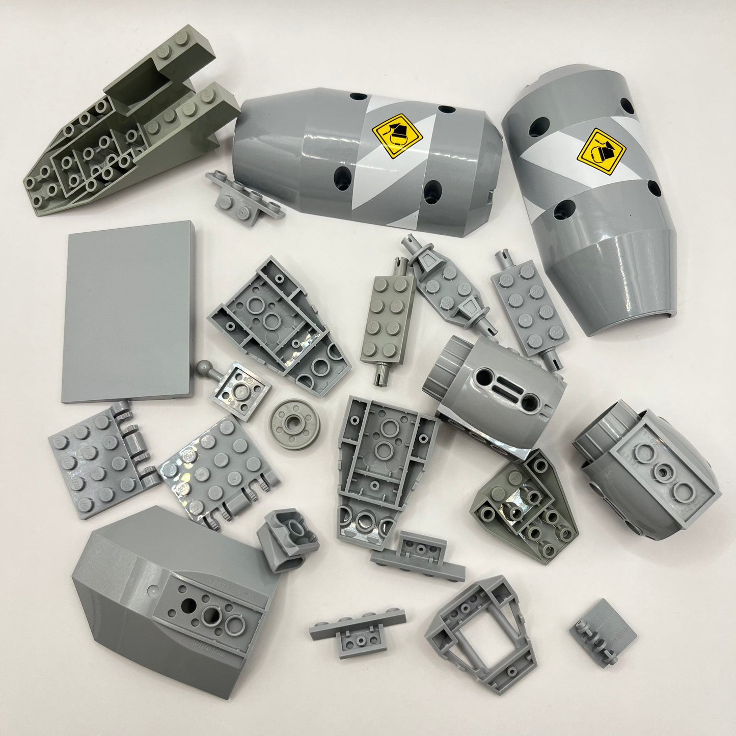 LEGO Mixed Light Grey, Vehicle Pieces, Approx. 100g