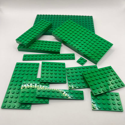 LEGO Green, Large Plates and Bricks, Approx. 120g