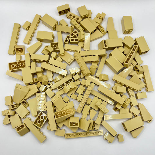 LEGO Tan, Mixed Bricks, Approx. 225g