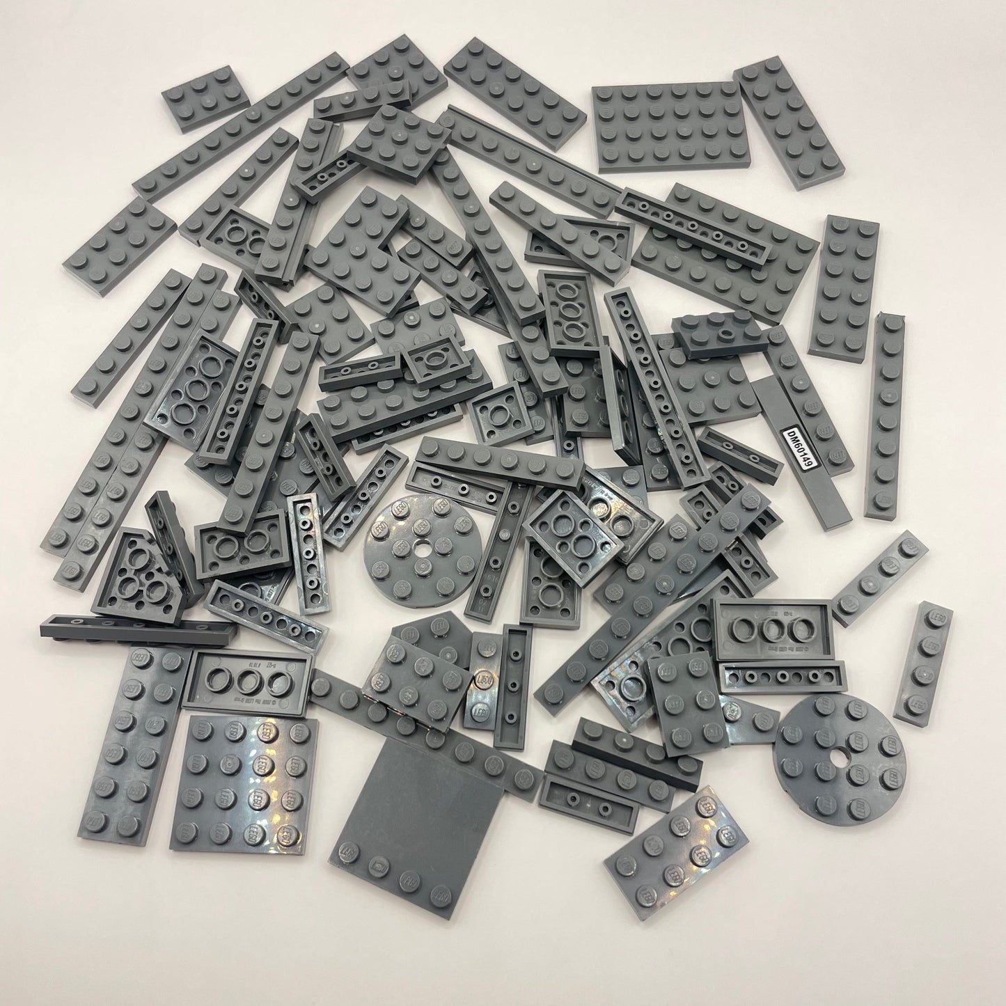 LEGO Dark Bluish Grey, Plates and Tiles, Approx. 100g