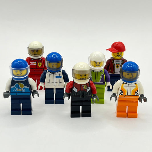 LEGO Car/Race Drivers, City, Minifigures (Pack of 7)