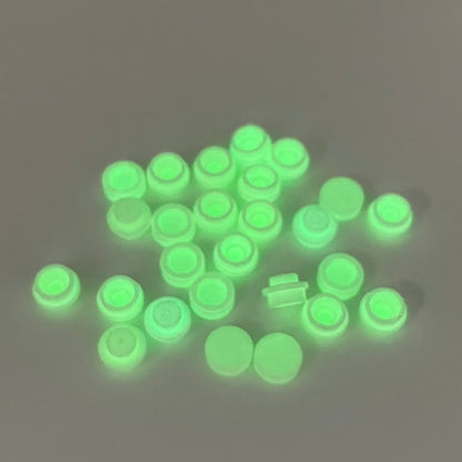 LEGO 1x1 Round, Glow in the Dark, 25 Pieces