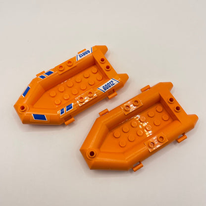 LEGO Orange, Rubber Raft, 2 Pieces