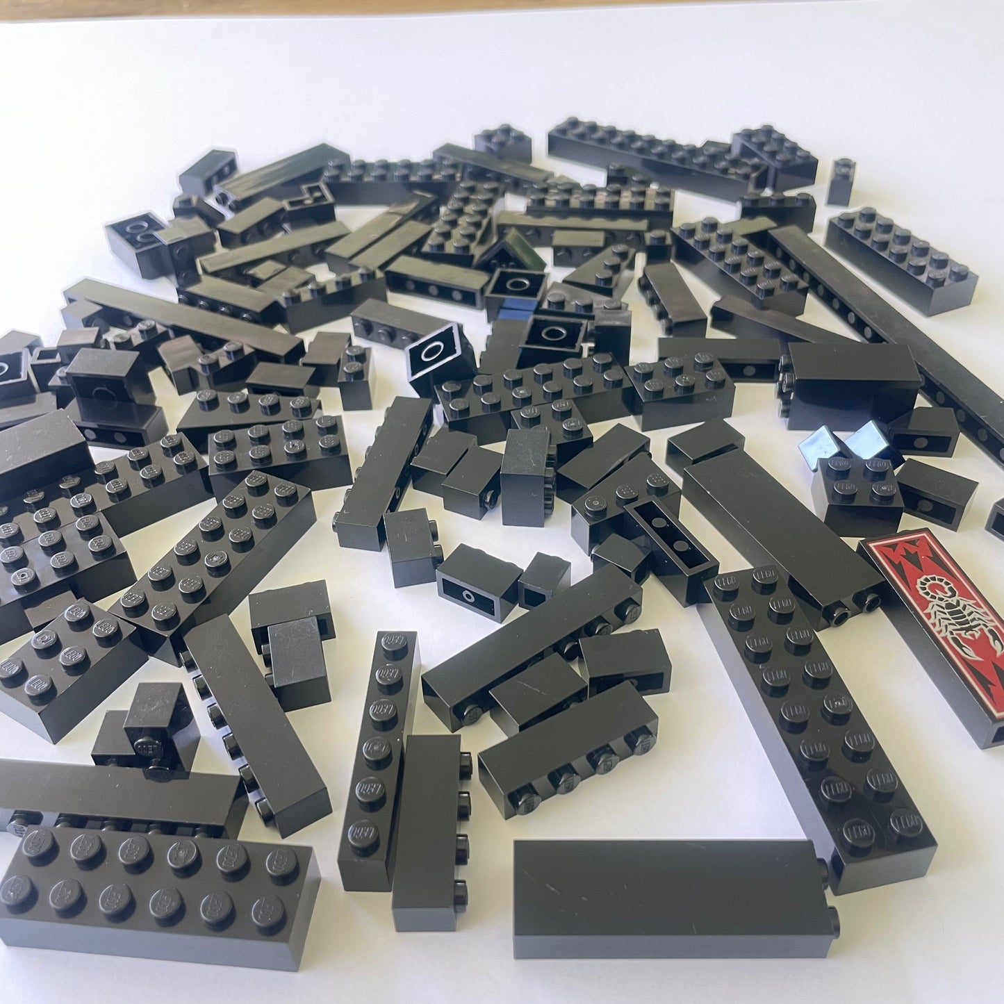 LEGO Bricks, Black, Approx. 190g