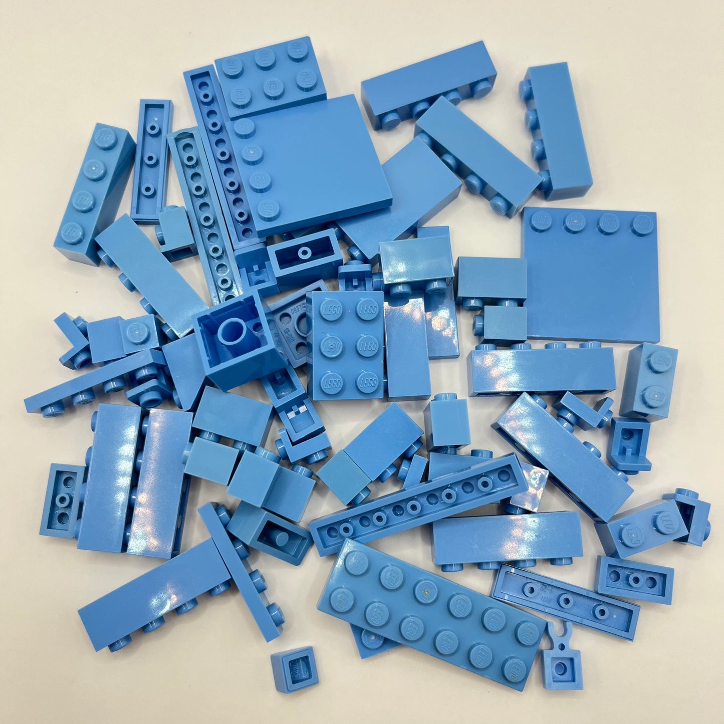 LEGO Medium Blue, Mixed Pieces, Approx. 60g