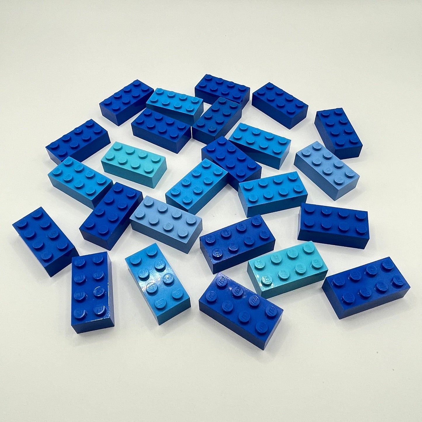 LEGO 2 x 4 Bricks, Blue, 25 Pieces