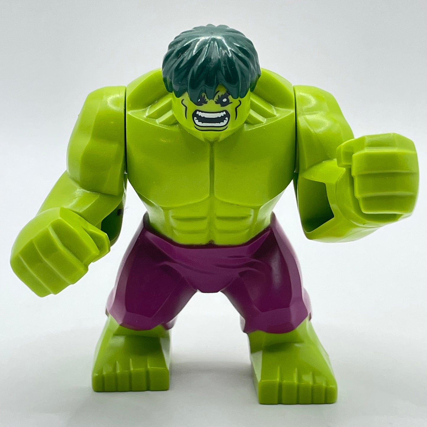 LEGO Hulk - Giant, Magenta Pants, Dark Green Hair, Large Minifigure (sh0371)