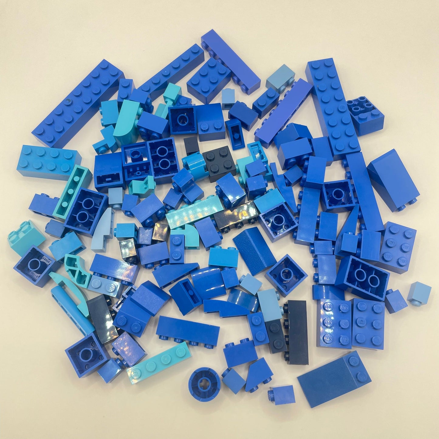 LEGO Bricks, Slopes, Blue, Approx. 120g