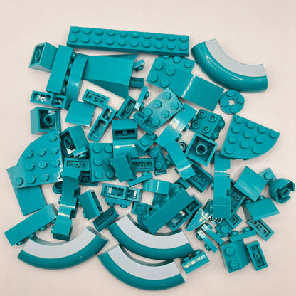 LEGO Dark Turquoise, Mixed Pieces, Approx. 70g