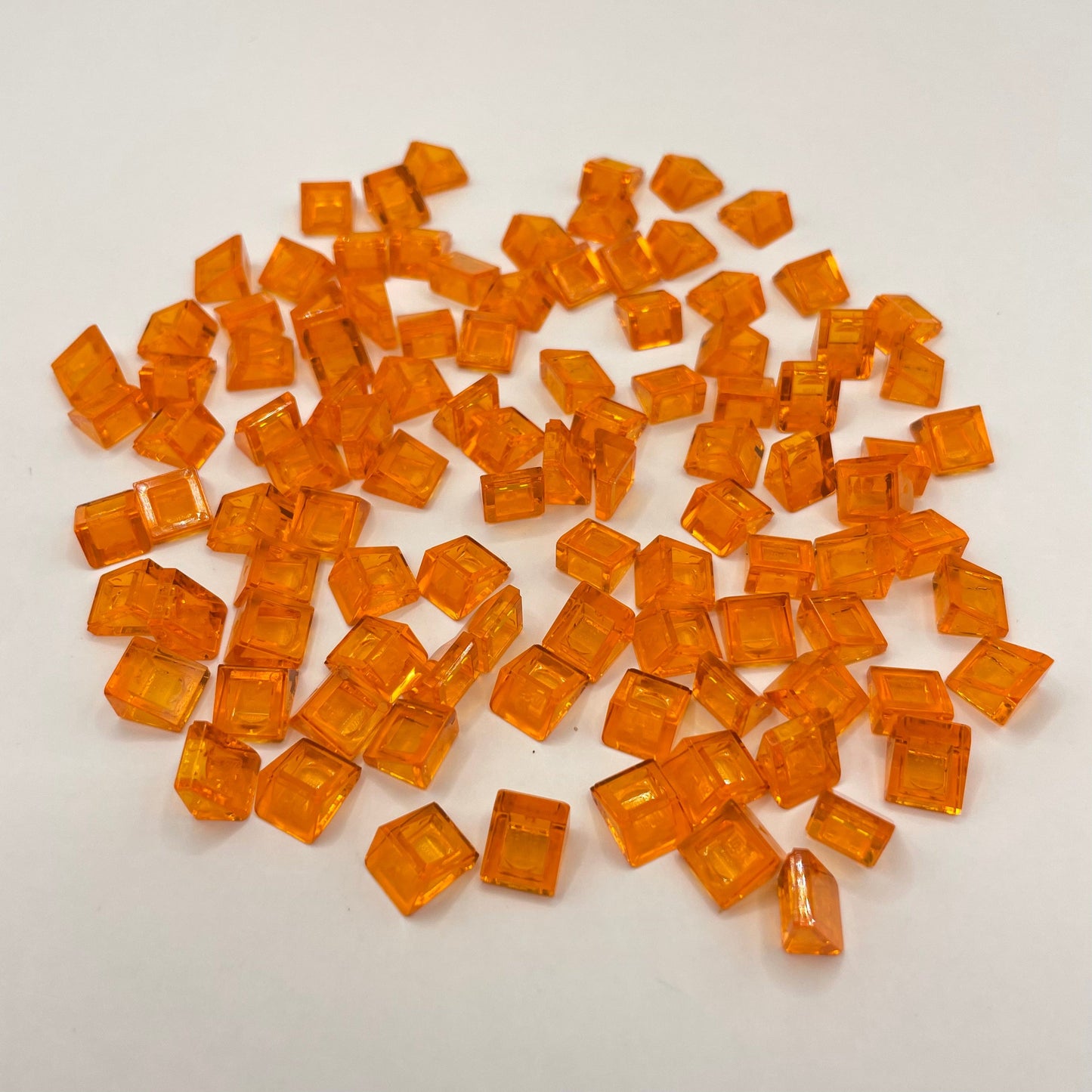 LEGO 1x1x2/3 Transparent Orange, Cheese Slope (100 Pieces)