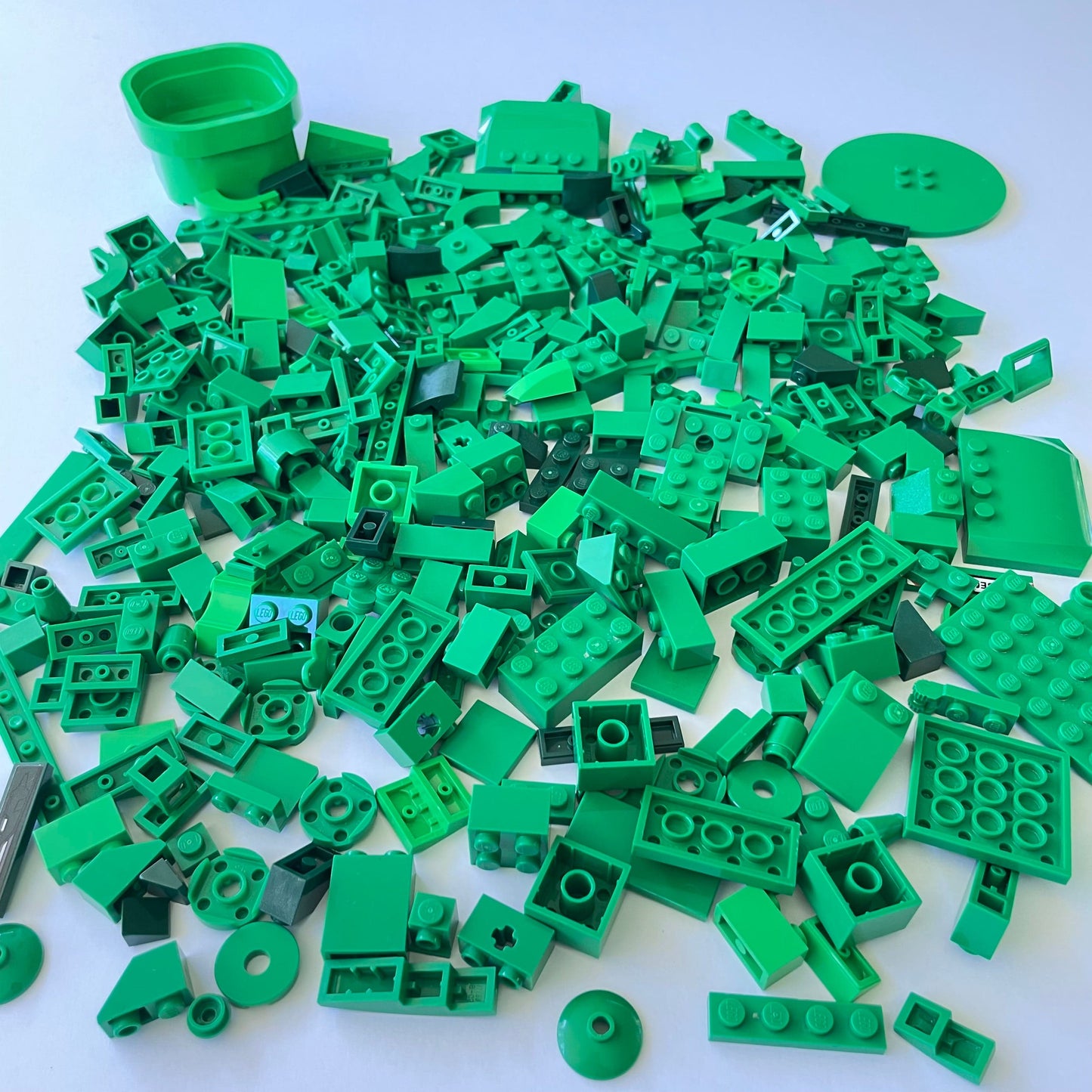 LEGO Mixed Bricks, Green, Approx. 250g