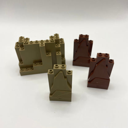 LEGO Rocks Mixed Brown and Tan, 4 Pieces