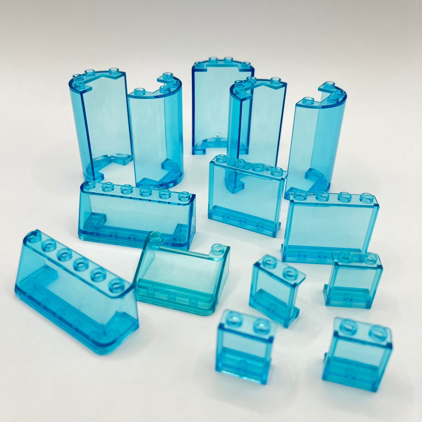 LEGO Panels, Transparent Light Blue, 14 Pieces