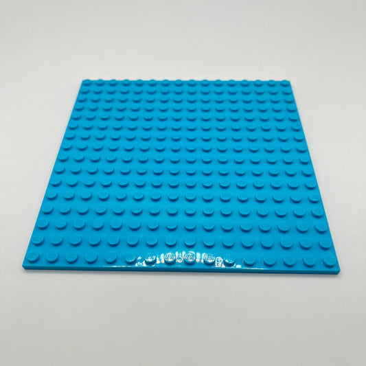 LEGO Plate, Medium Azure, 16x16, 91405 (1 Piece)