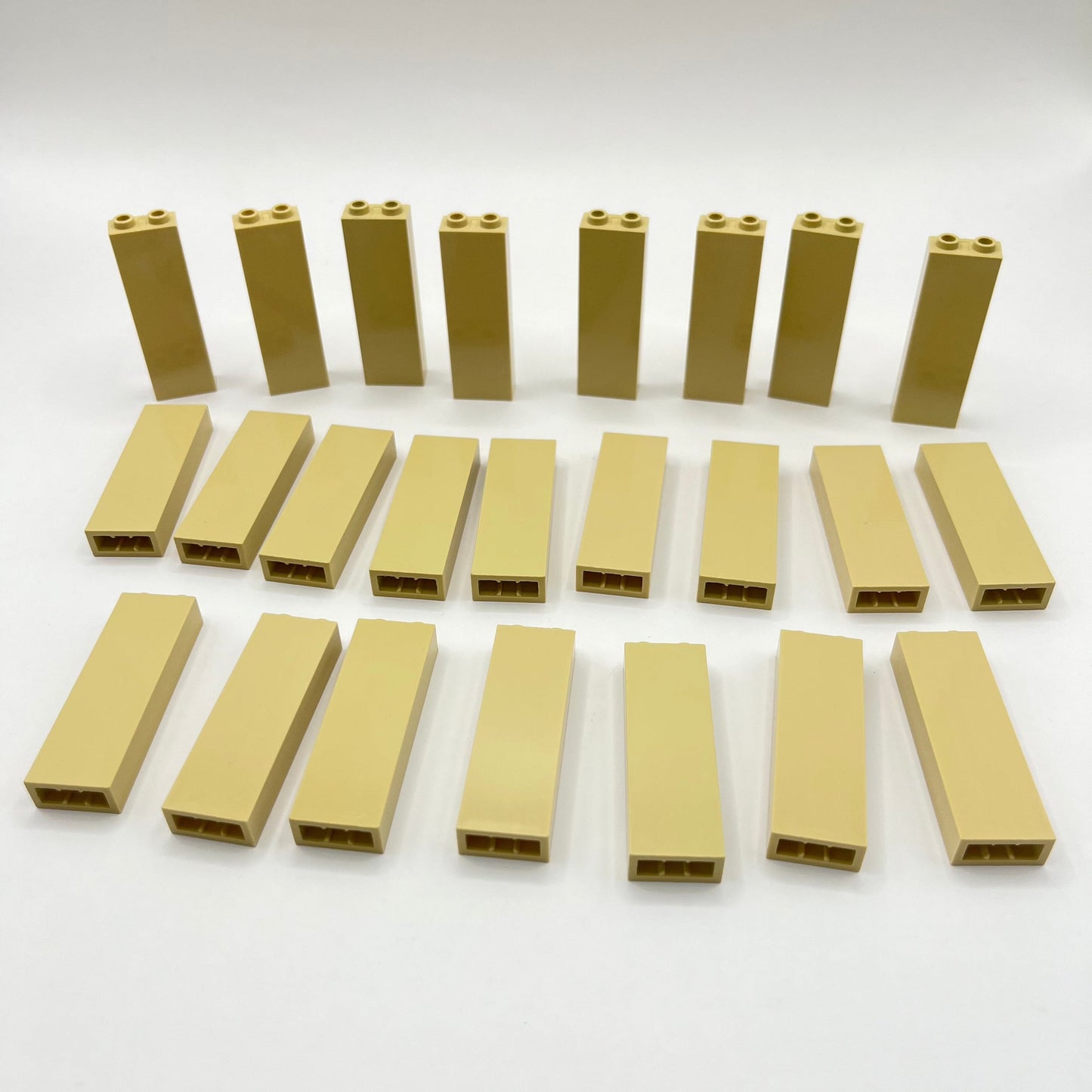 LEGO Tan, Tall Bricks 1x2x5, 24 Pieces (50950)