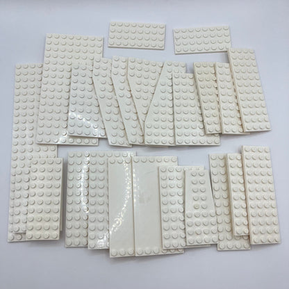 LEGO White, Large Plates. 24 pieces