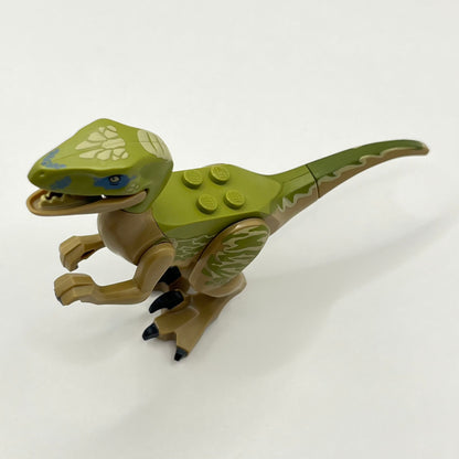 LEGO Velociraptor, Olive Green Back, Dinosaur