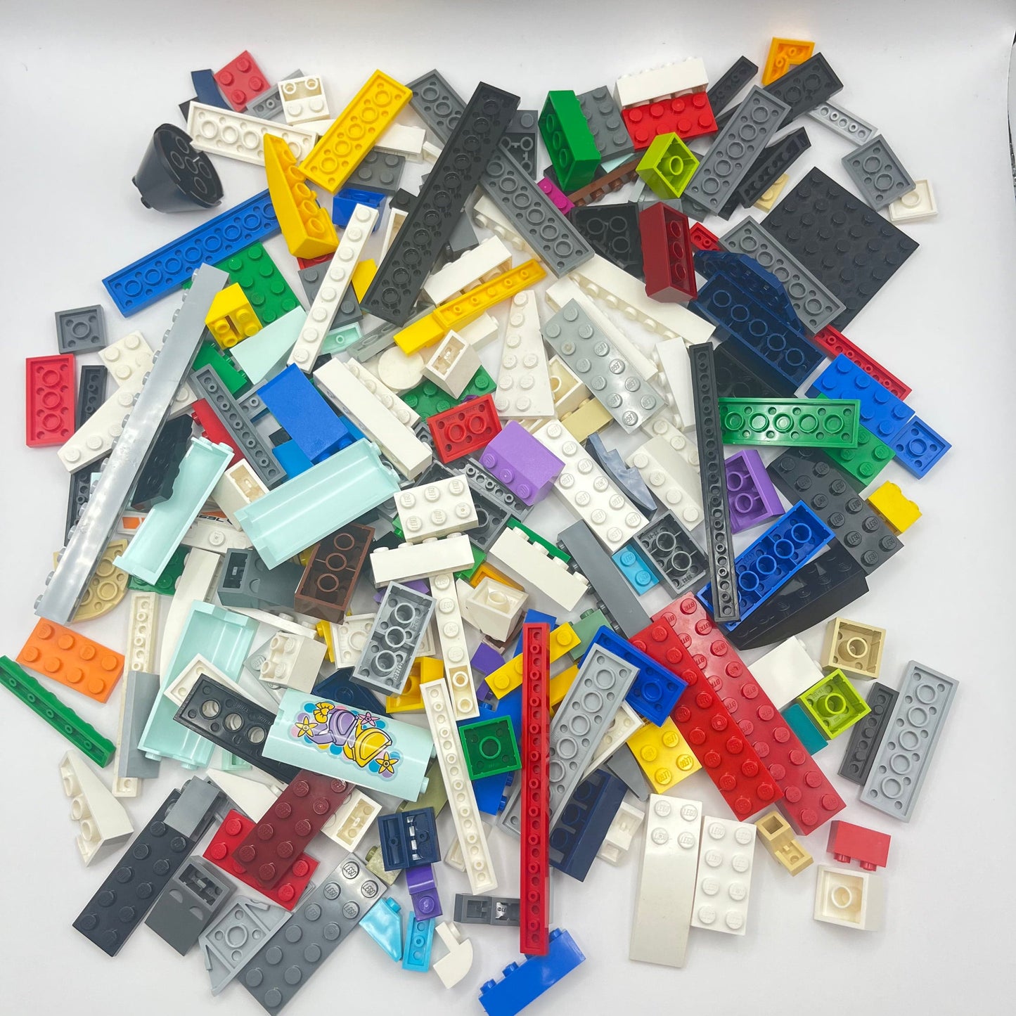 LEGO Mixed Bricks, Slopes, Plates, Mixed Colours, Mixed Bag, Approx. 300g