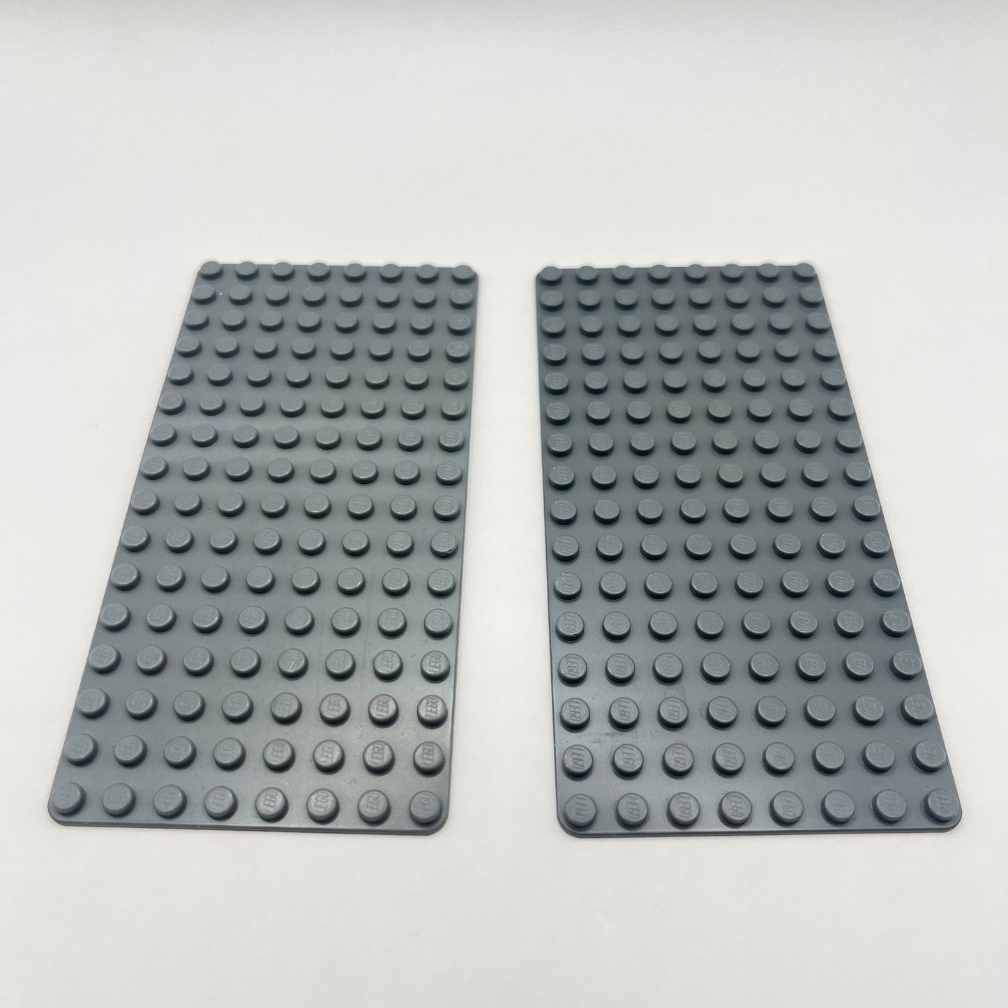 LEGO 8x16 Baseplates, Dark Bluish Grey, 2 Pieces,