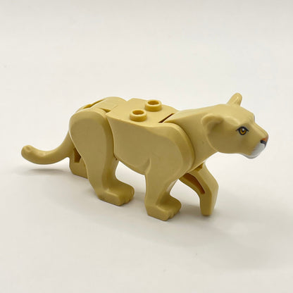 LEGO Lioness, Tan, Bright Light Orange Eyes