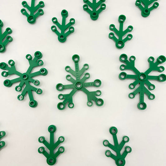 LEGO Plant Leaves, Small and Large, Green, 25 Pieces Plants