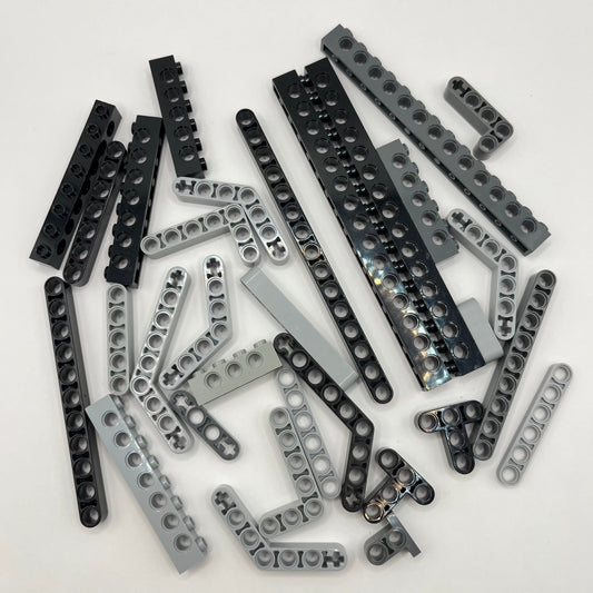 LEGO Greys and Black, Technic Lift Arms, 30 Pieces