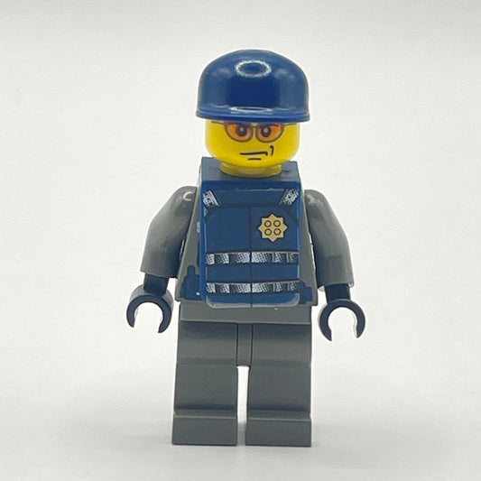 LEGO Police - Security Guard, Dark Grey, City Minifigure (wc001)