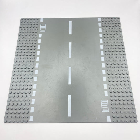 LEGO Baseplate Road, Road 6 Stud Straight with White Dashed lines, 32x32, 44336 (1 only)