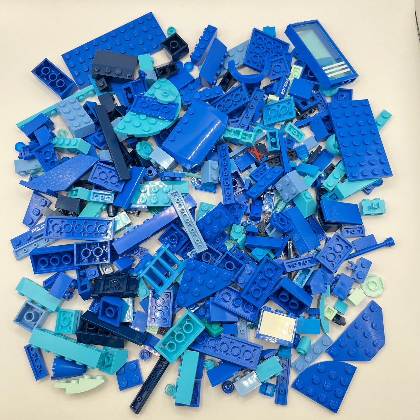 LEGO Mixed Blues, Mixed Pieces, Approx. 250g