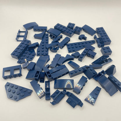 LEGO Mixed Bricks, Dark Blue, Approx. 70g