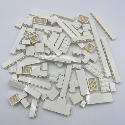 LEGO White Bricks, Approx. 135g