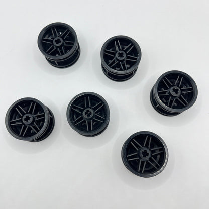 LEGO Wheels 30.4 x 20mm, Black, 6 Pieces (56145)