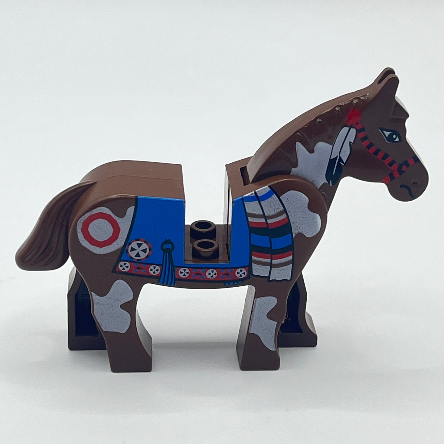 LEGO Brown Horse, Blue Blanket