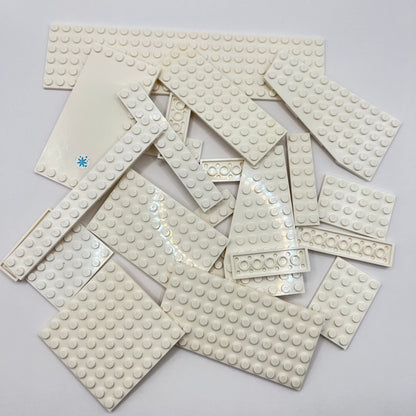 LEGO White, Plates, Approx. 120g